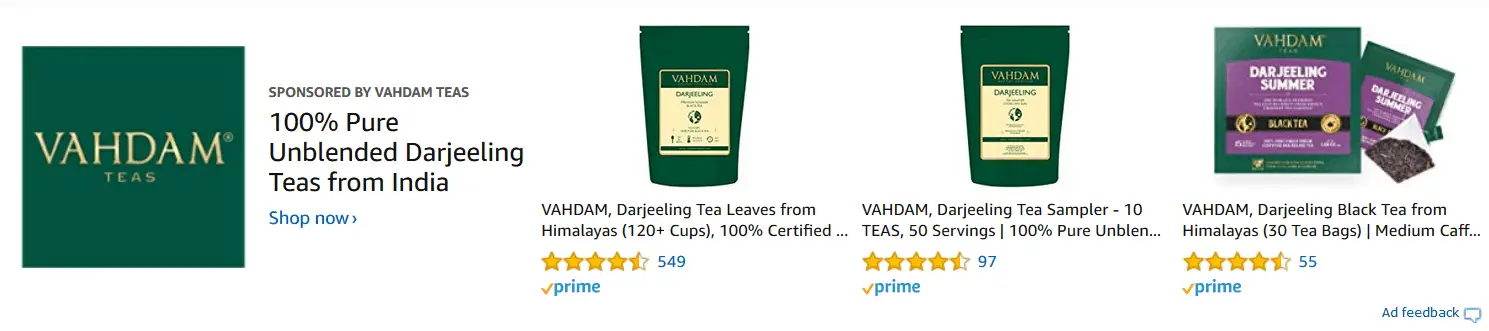 Vahdam Tea Amazon Reviews.