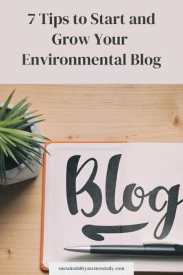 7 Tips to Start and Grow Your  Environmental Blog