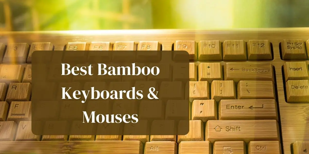 Compact Bluetooth Wireless Bamboo Keyboard, Black